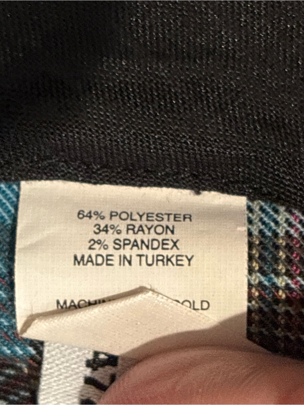 Express editor women’s Plaid Dress Pants in Brown and Blue size 0 - Picture 5 of 7